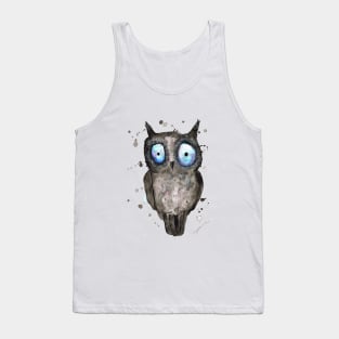 Blue eyed owl Tank Top